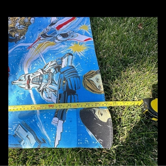 Battlestar Galactica Vintage 70’s Full Size Top Sheet Fabric - Picture 7 of 10